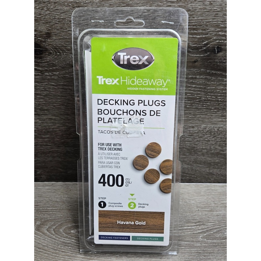 Trex Hideaway Decking Plugs 400 Ct Havana Gold Composite Deck Fasteners